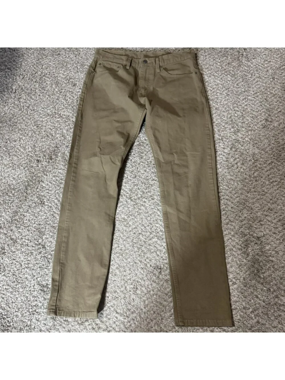 Levi's 512 Jeans Men's W31 L32 Slim Khaki Brown Cotton Stretch